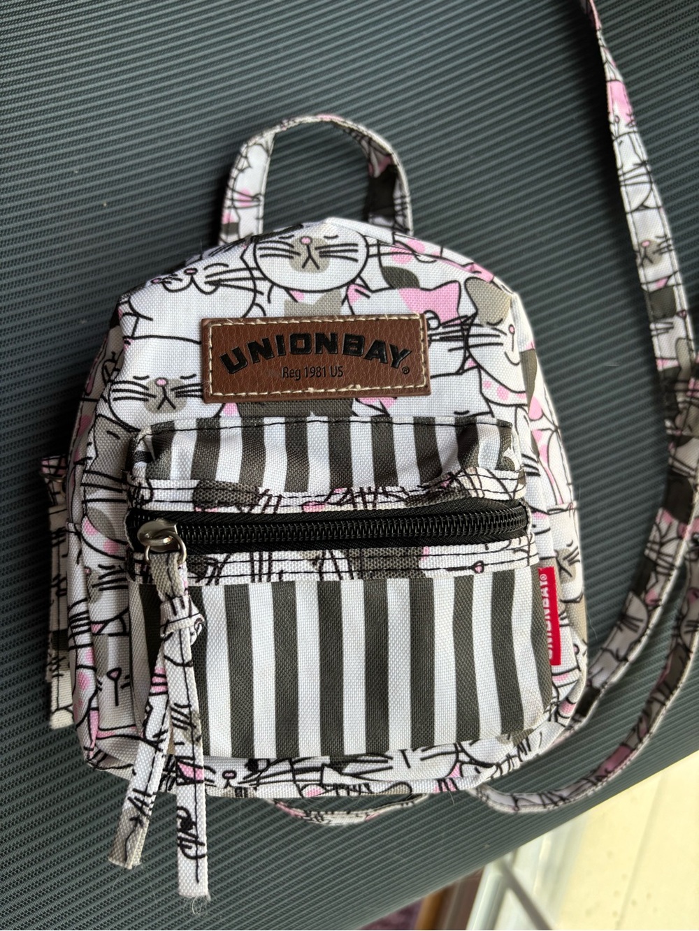 Unionbay kitty mini tiny backpack knapsack crossbody cat bag smol